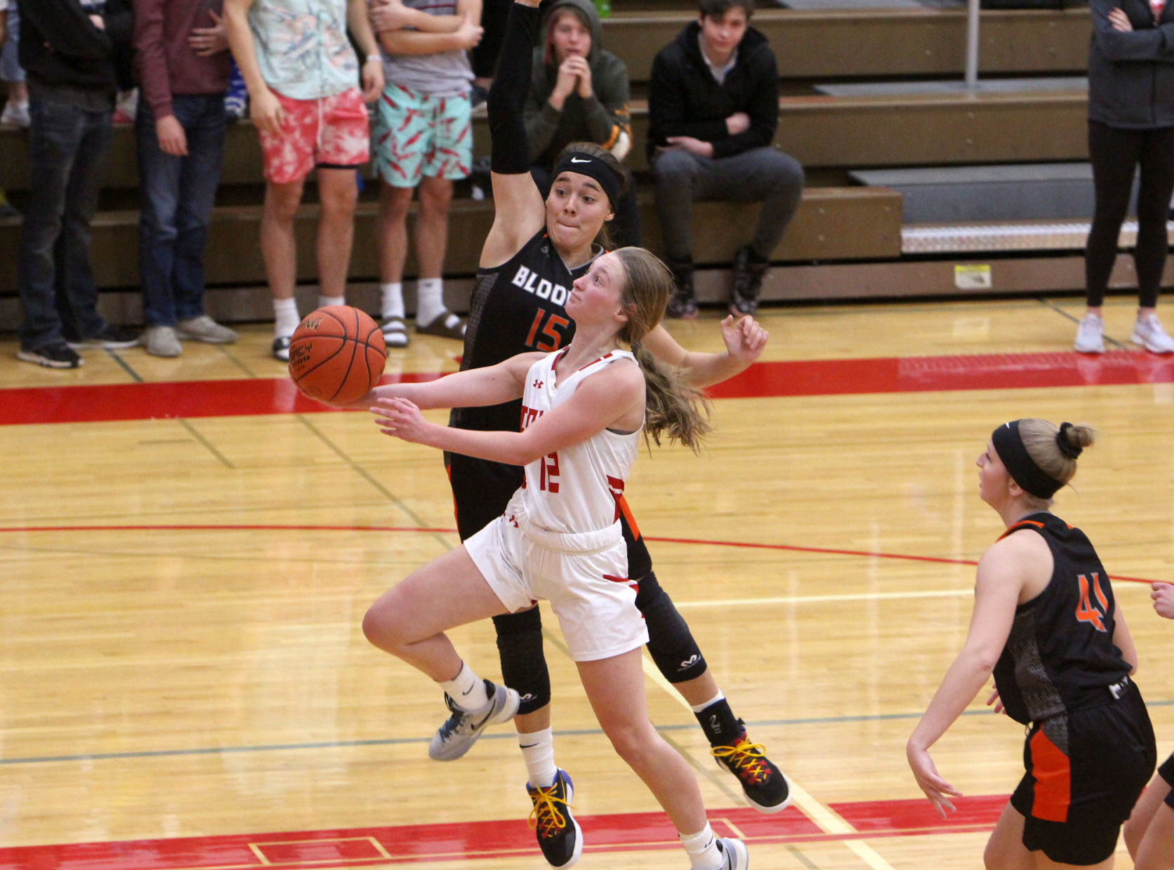 Bloomer girls basketball at Colfax 11-22-21
